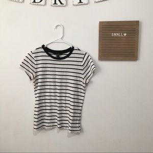 White Striped Top